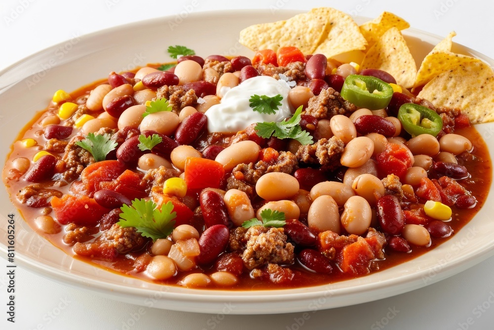 Aromatic 5 Bean Chili with Kidney Beans and Cannellini Beans Aromatic 5 Bean Chili with Kidney Beans and Cannellini Beans