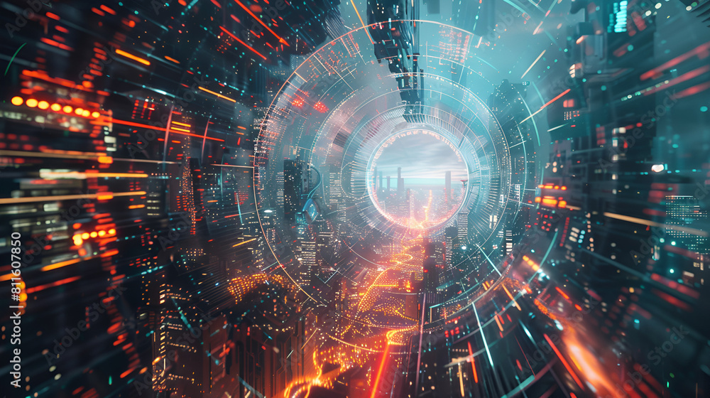 A cyberpunk metropolis ,generative ai A cyberpunk metropolis ,generative ai