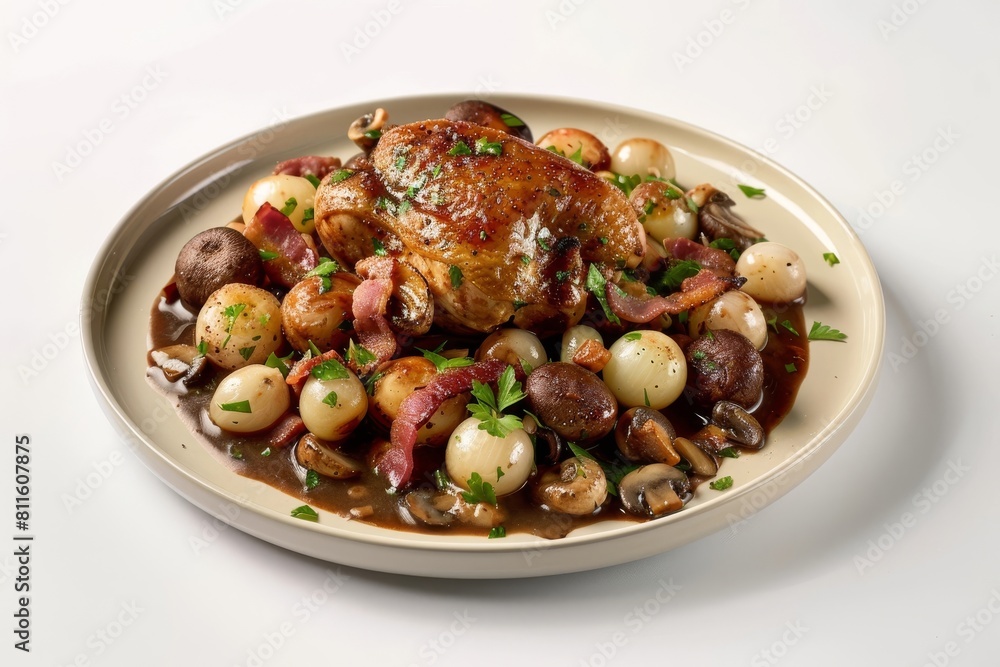 Coq au Vin: Quick and Easy Rotisserie Chicken with Red Wine Sauce Coq au Vin: Quick and Easy Rotisserie Chicken with Red Wine Sauce