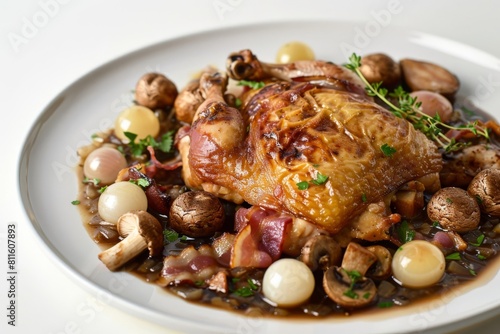 Coq au Vin: Quick and Easy Rotisserie Chicken with Red Wine Sauce