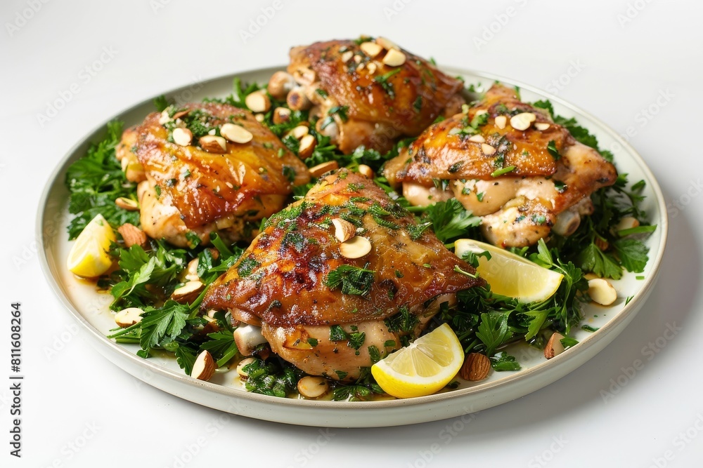 30 Minute Garlic-Parsley Chicken-Under-a-Brick: Golden-Hued Roasted Goodness 30 Minute Garlic-Parsley Chicken-Under-a-Brick: Golden-Hued Roasted Goodness