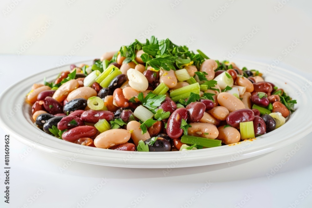 Robust 3-Bean Salad with Aromatic Lemon Vinaigrette and Fresh Herbs Robust 3-Bean Salad with Aromatic Lemon Vinaigrette and Fresh Herbs