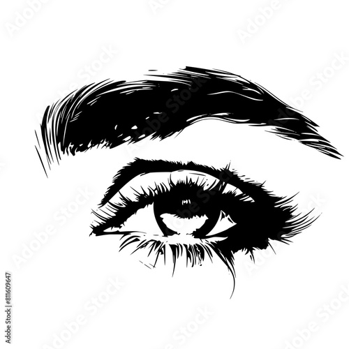 vector, woman, face, eye, illustration, eyes, tattoo, black, head, silhouette, art, cartoon, fashion, beauty, design, animal, sketch, hair, style, symbol, drawing, set, lips, logo, eyebrow, makeup, lo