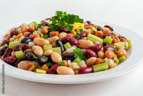 Delightful 3-Bean Salad with Robust Flavor and Aromatic Lemon Vinaigrette