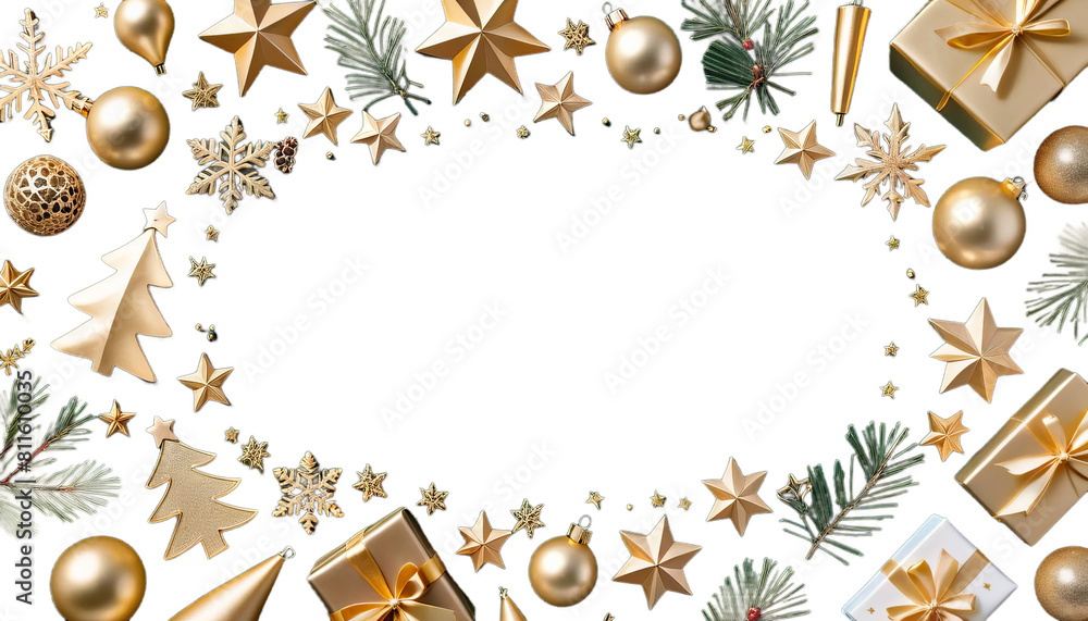 gold empty celebration color invitation new colors green year christmas copy dark text frame concept top postcard space decorations background view holiday up high abstract anniversary ball border