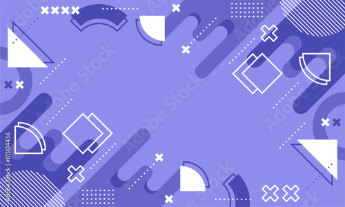 abstract geometry purple background. flat design style