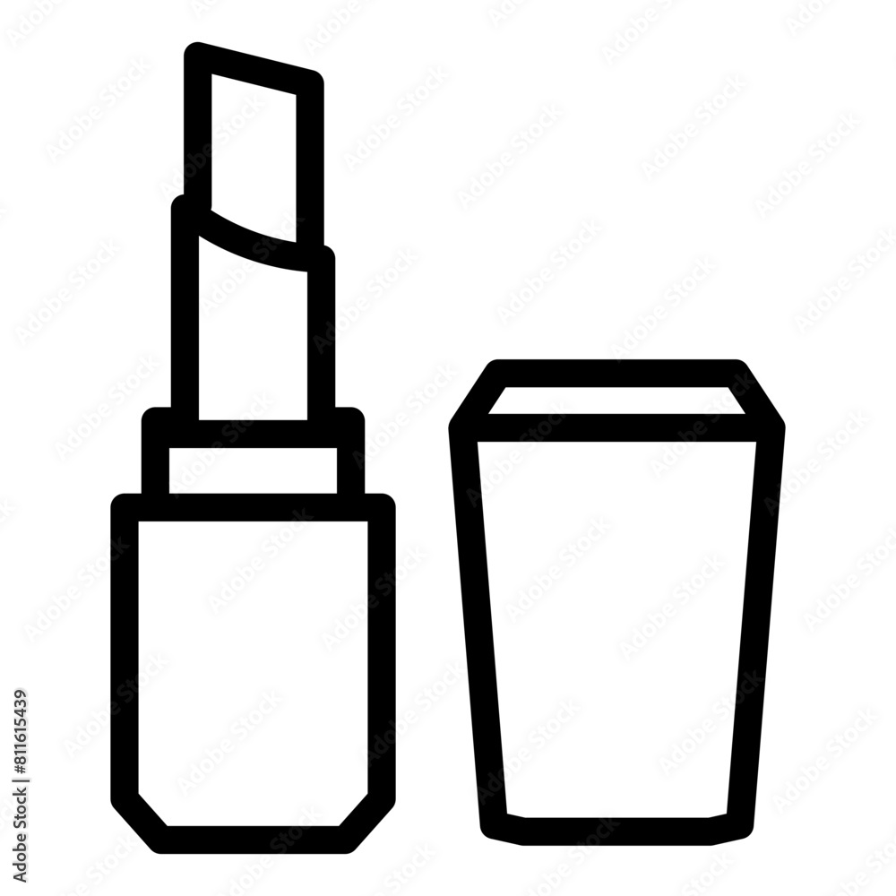 lipstick icon line style vector lipstick icon line style vector