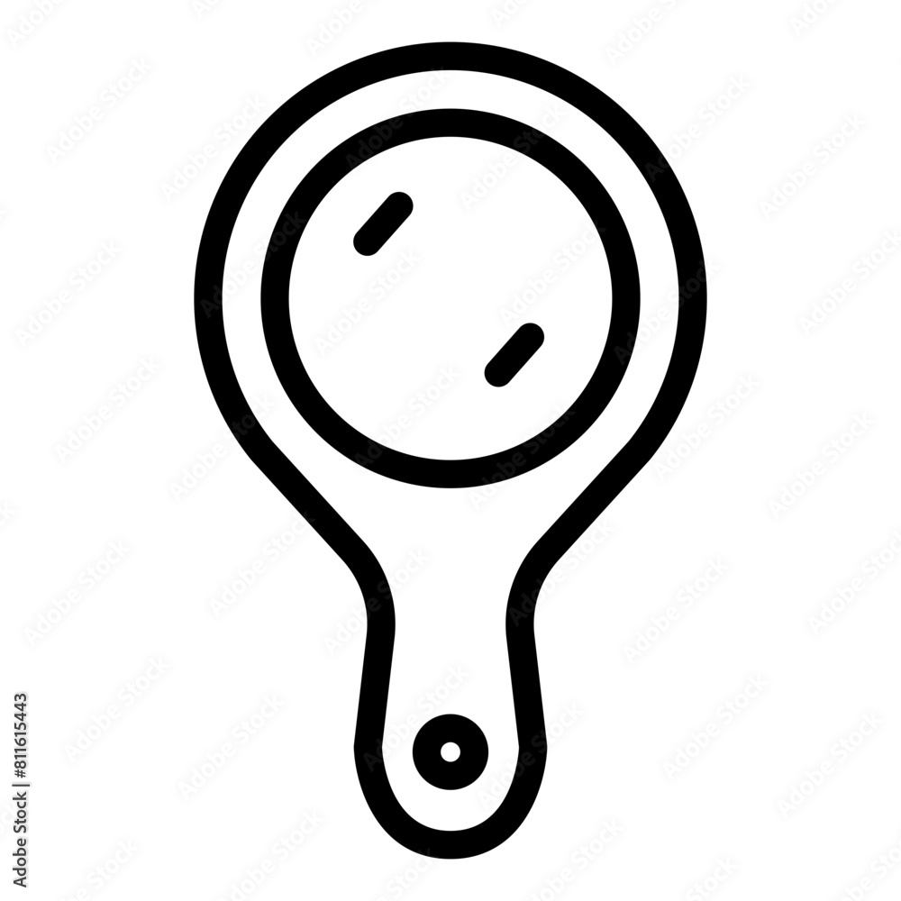 Fototapeta premium hand mirror icon line style