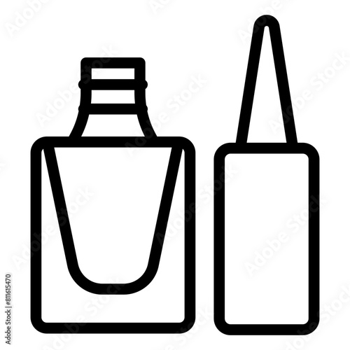 nail polish icon line style