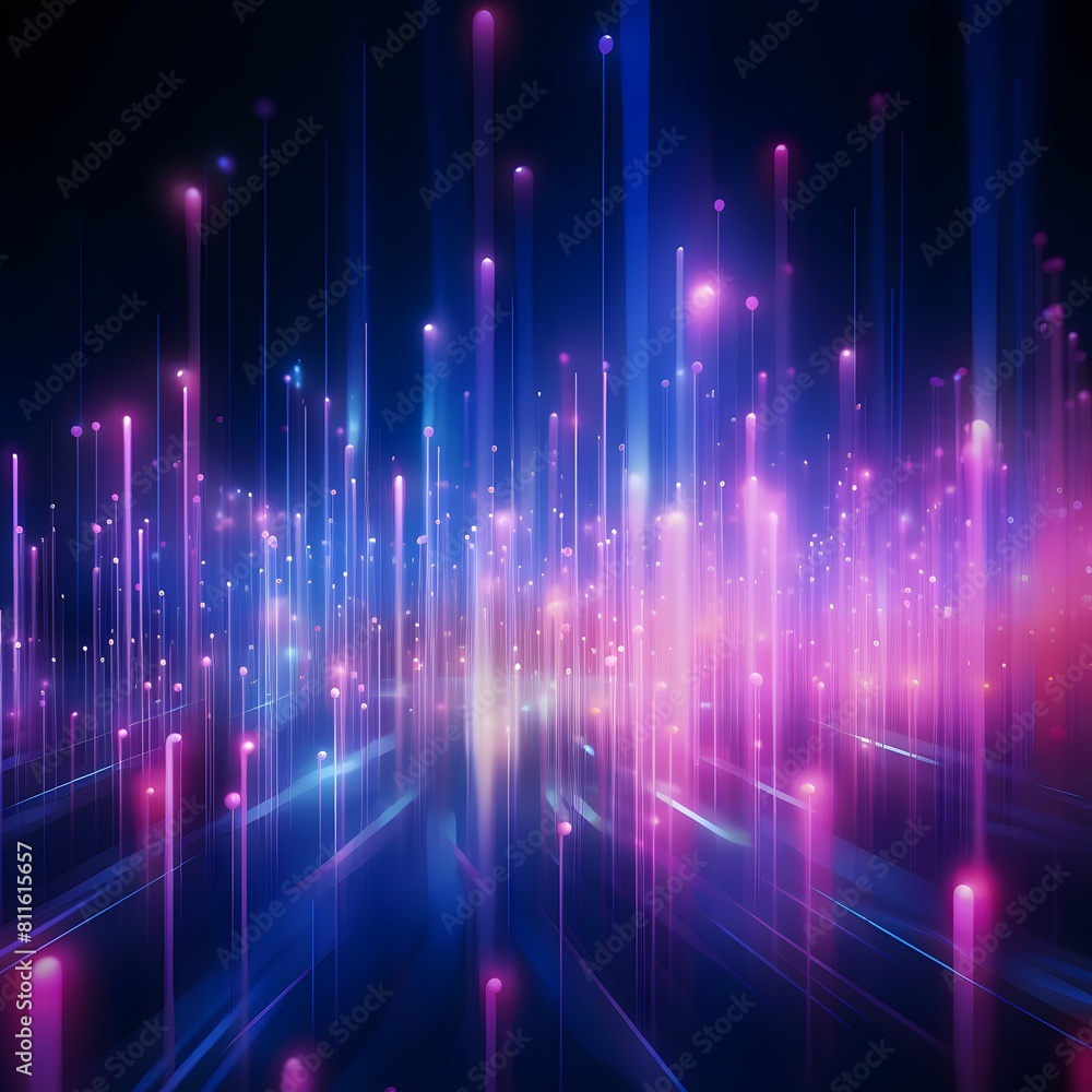 Abstract background with pink blue glowing neon lines. Generative AI. Abstract background with pink blue glowing neon lines. Generative AI.
