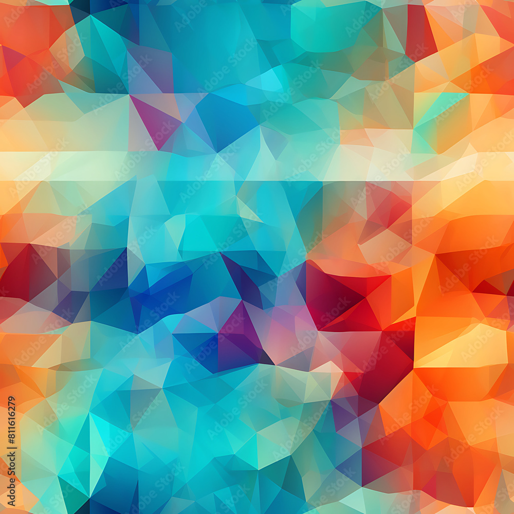 Geometric digital art seamless pattern, the design for apply a variety of graphic works Geometric digital art seamless pattern, the design for apply a variety of graphic works