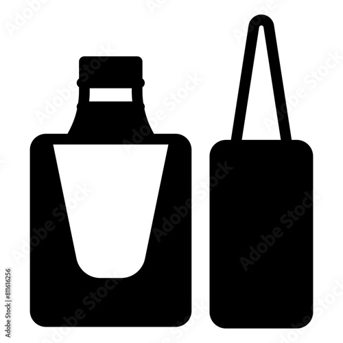 nail polish icon solid style