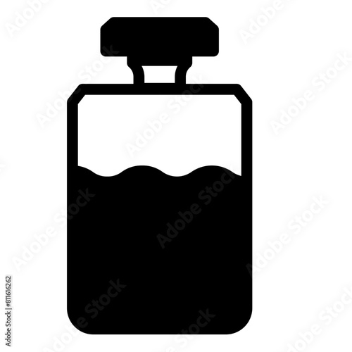 Perfume icon solid style vector