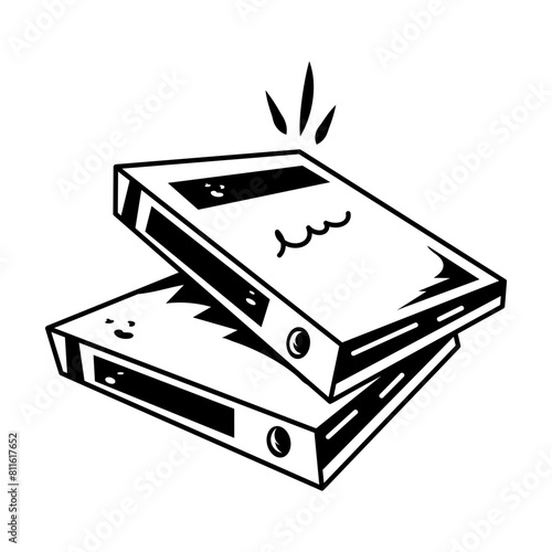 Get this hand drawn icon of office files 