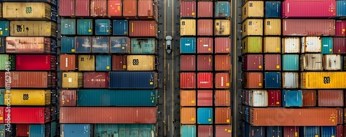 Colorful Cargo Containers S...