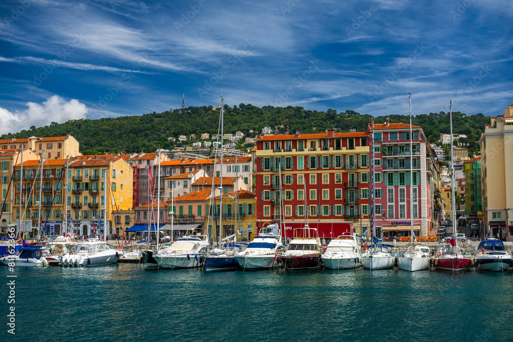 Obraz premium Nice Marina, France, Cote d'Azur