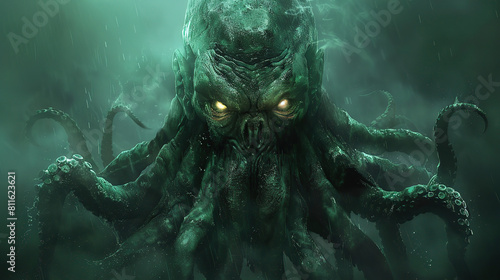 Cthulhu  Lovecraft  mythos  horror  creature  tentacles  cosmic  ancient  elder god  fiction  mythology  cult  monster  deity  nightmare  cosmic horror  Great Old One  cosmic entity  fantasy  supernat