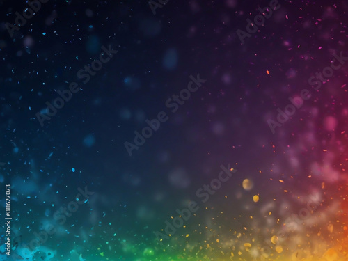 vivid water, wet effects, confetti, and space a luminous background bursting with colorful brilliance ai generative