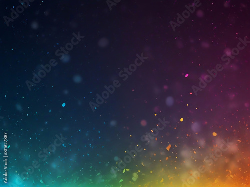 vivid water  wet effects  confetti  and space a luminous background bursting with colorful brilliance ai generative