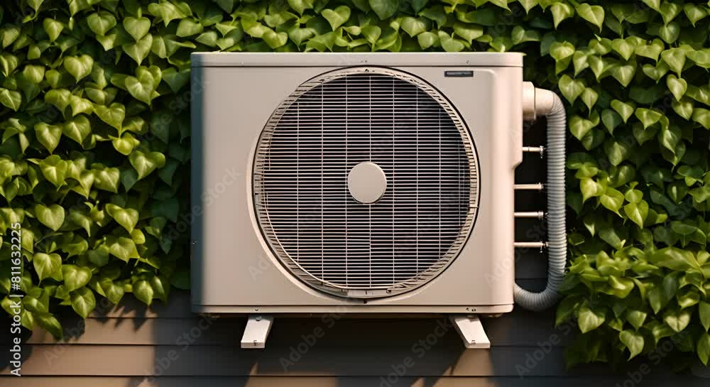 Air conditioning in a garden. Air conditioning in a garden.