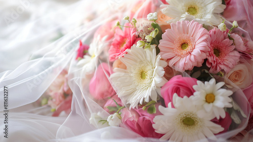 Luxurious Bridal Bouquet Featuring Roses and Lush Greenery