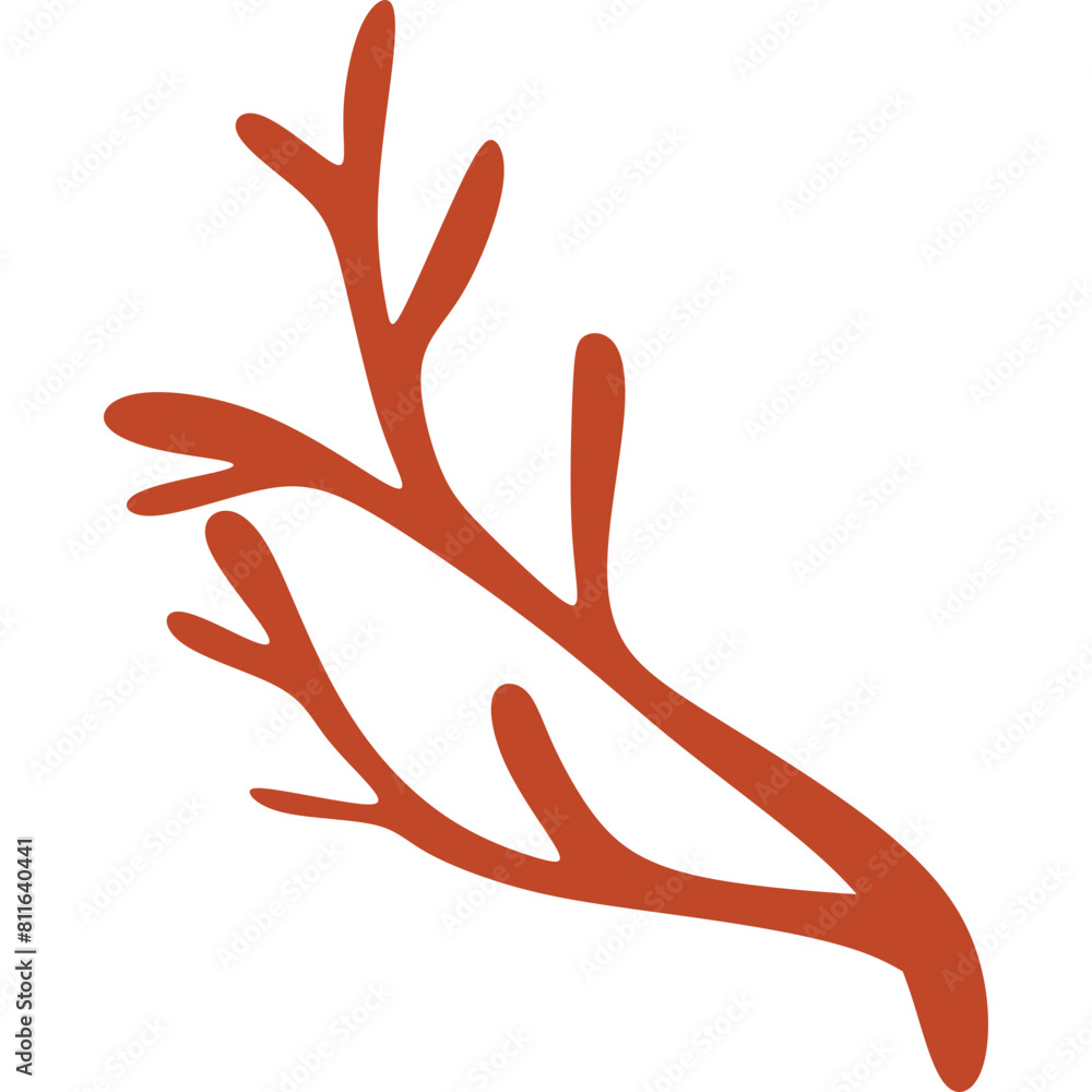 Obraz premium Flat Abstract Coral