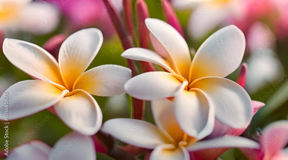 Tropical Plumeria in Bloom Tropical Plumeria in Bloom