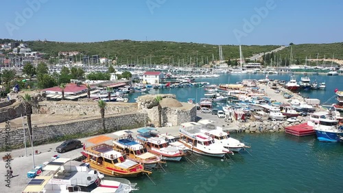 aerial views of sigacik, Seferihisar