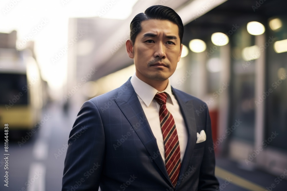 japanese businessman downtown tokyo