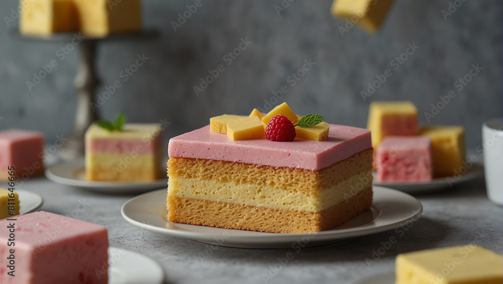 Battenberg cake with new look Battenberg cake with new look