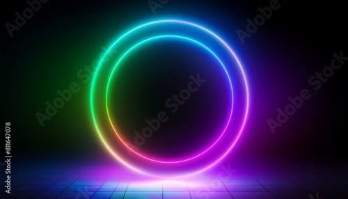 Synthase retro background with glowing neon light planet, space, light, eclipse, star, earth, sun, sphere,