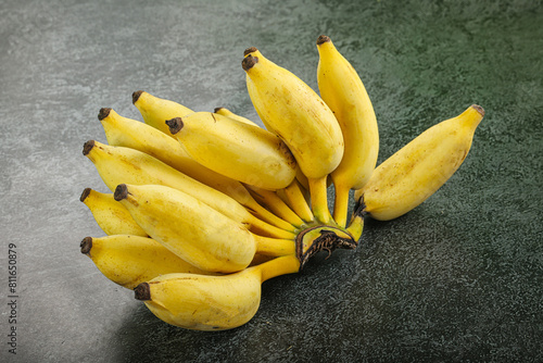 Small sweet ripe banana heap