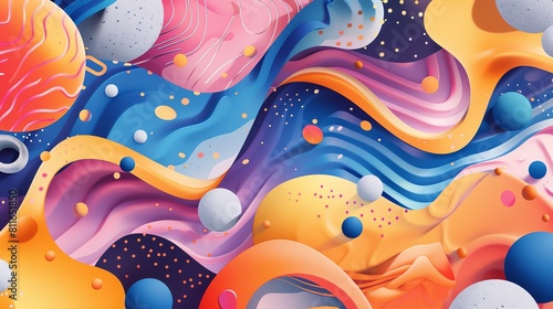 Bewitching abstract colorful designs for product announcements