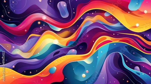 Hypnotic abstract colorful designs for product campaigns