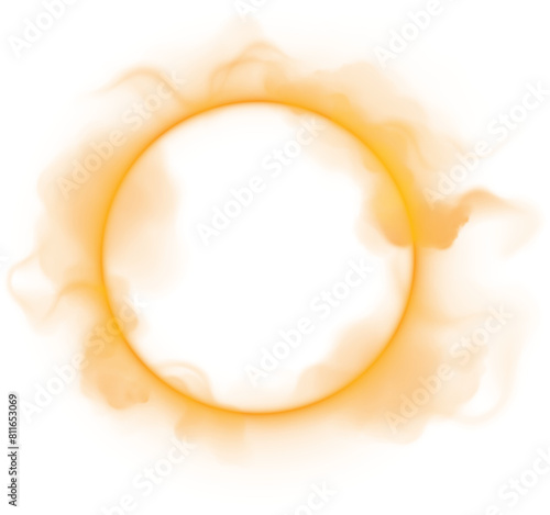 Circle halo light with overlay effect
