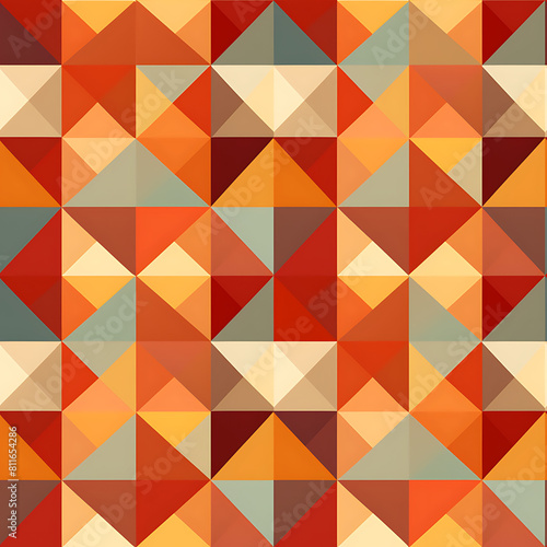 Wallpaper Mural Geometric digital art seamless pattern, the design for apply a variety of graphic works Torontodigital.ca