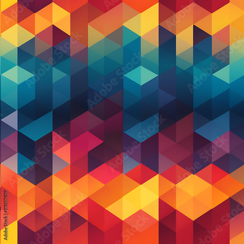 Geometric digital art seamless pattern, the design for apply a variety of graphic works