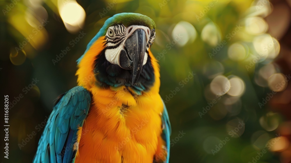 Blue and Gold Macaw Portrait | Exotic Parrot in Nature for Wildlife Photography and Bird Watching Blue and Gold Macaw Portrait | Exotic Parrot in Nature for Wildlife Photography and Bird Watching
