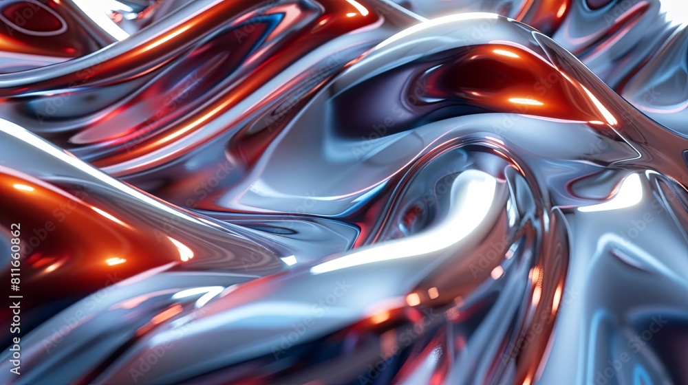 3D rendering of a highly detailed, organic, alien landscape with a glossy, reflective surface. 3D rendering of a highly detailed, organic, alien landscape with a glossy, reflective surface.