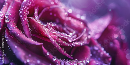 pink rose with water drops