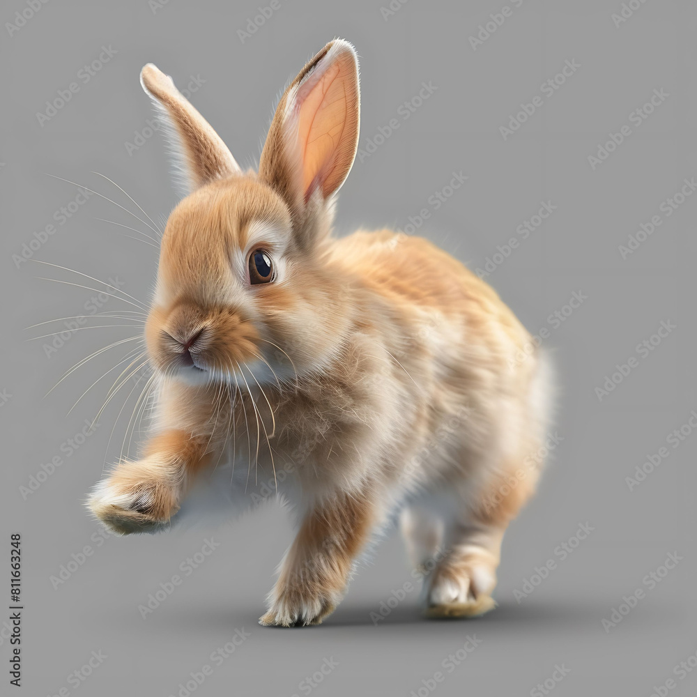 Brown  rabbit  generated AI