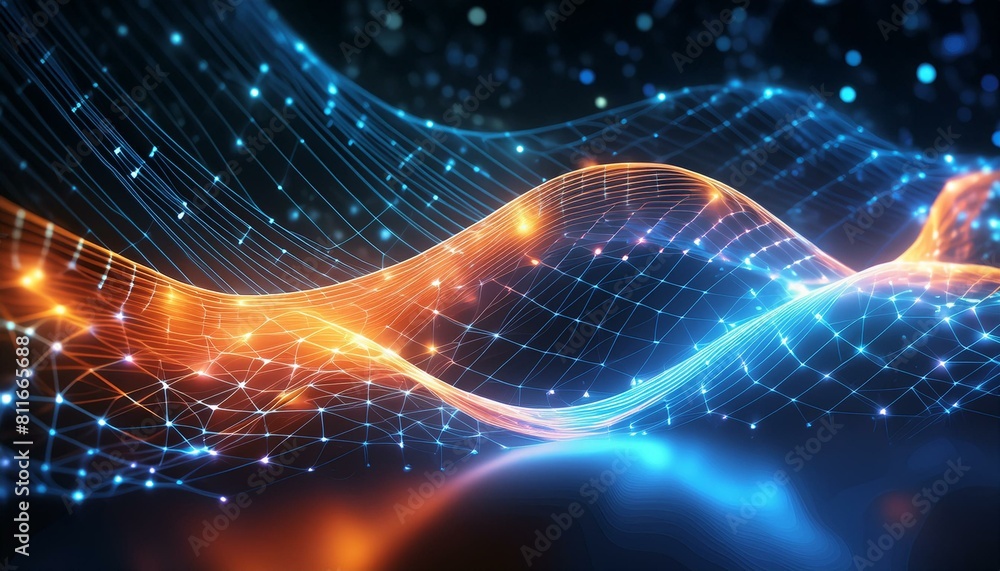a futuristic digital background, depicting a flowing stream of data and information that symbolizes the interconnectedness of technology a futuristic digital background, depicting a flowing stream of data and information that symbolizes the interconnectedness of technology