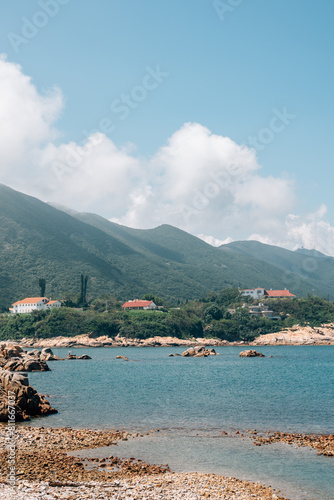 Obraz na płótnie Shek O village Tai Tau Chau seascape in Hong Kong w salonie