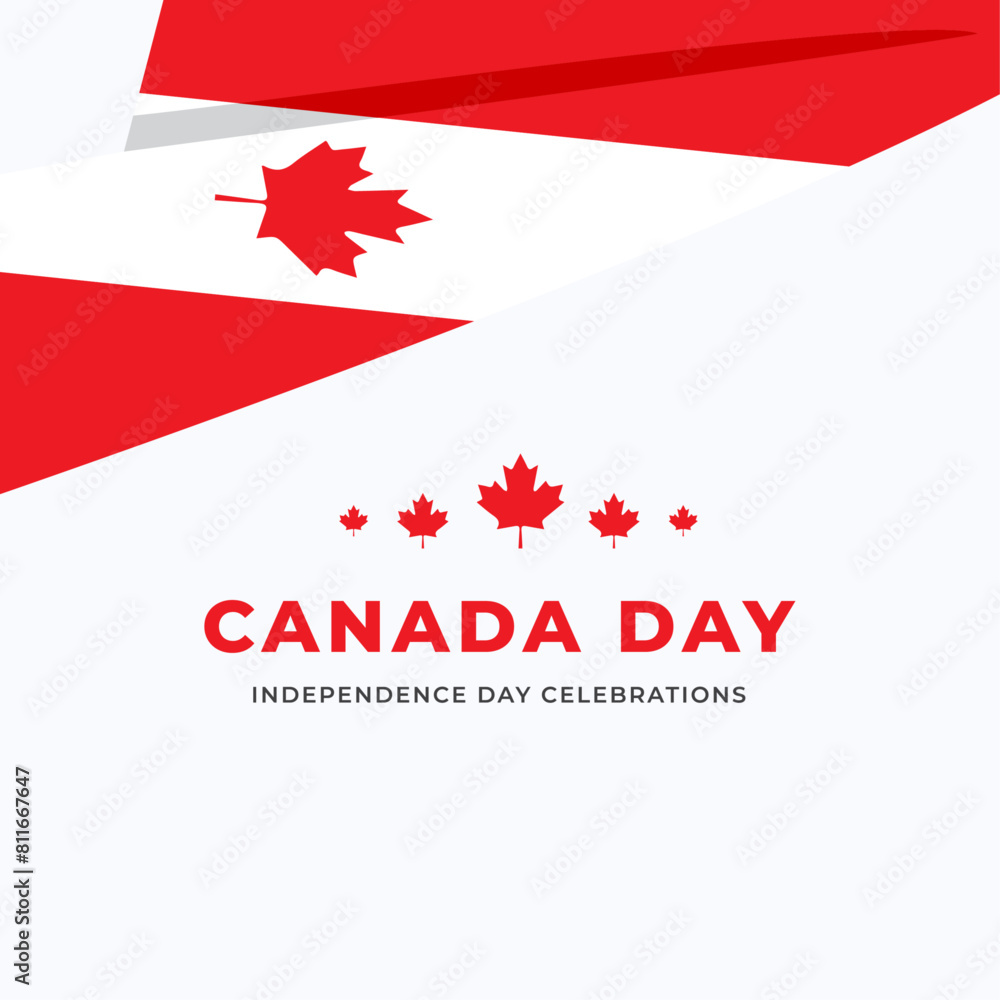 Canada day banner design template