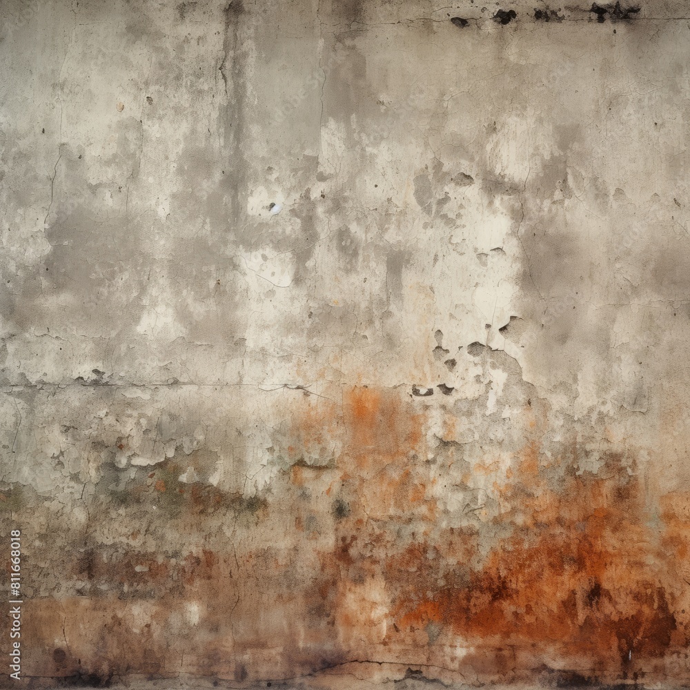 Grungy and distressed concrete wall texture background. Generative ai
