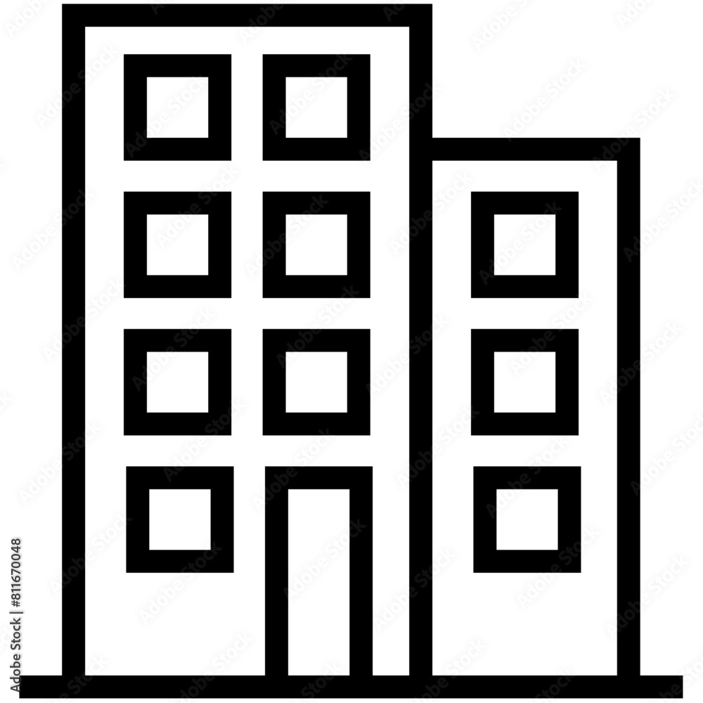 Buildings Outline Icon Pack Buildings Outline Icon Pack