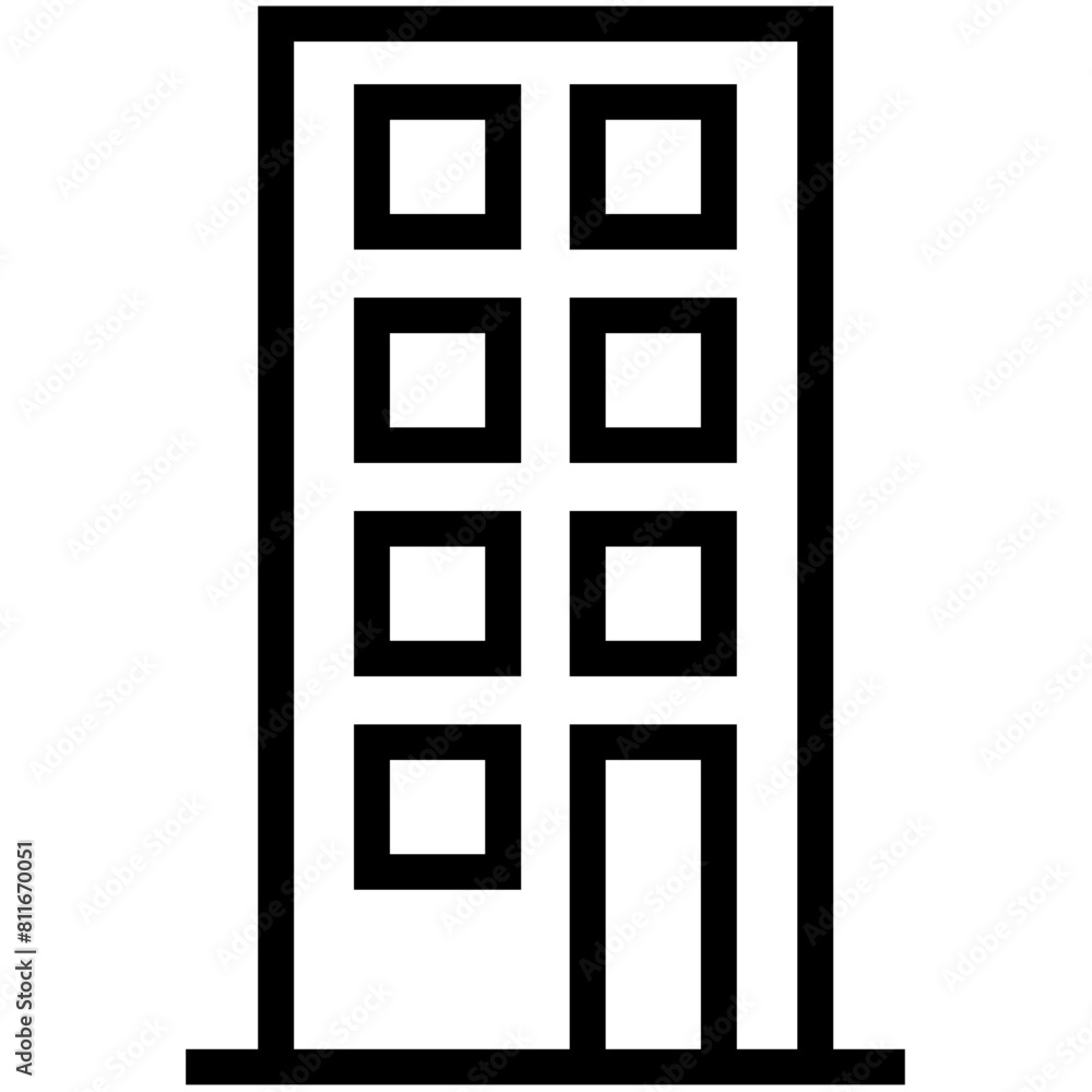 Buildings Outline Icon Pack