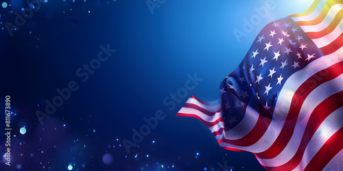 Usa independence day celebration with american flag, A flag with the word usa on it