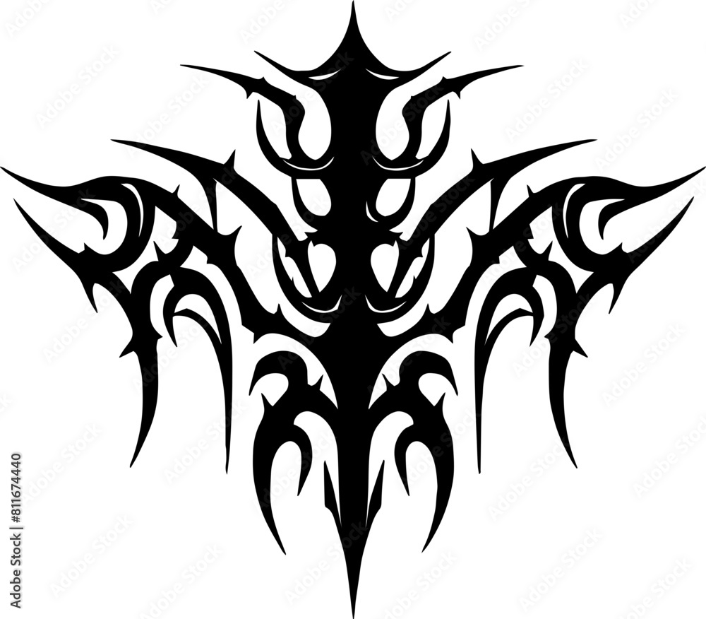 Unique Tribal Vector Shape - Gothic Y2K Sharp Element for Graphic Design and Artistic Project
Unique Tribal Vector Shape - Gothic Y2K Sharp Element for Graphic Design and Artistic Project