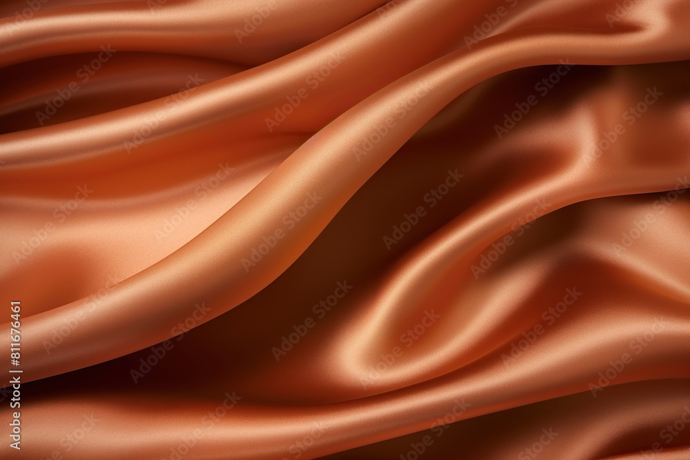 Brown orange silk satin. Fabric background for design gradient chocolate color dark. Template design Brown orange silk satin. Fabric background for design gradient chocolate color dark. Template design